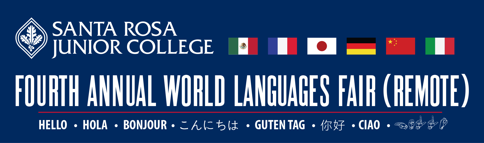 ​Santa Rosa Junior College Fourth Annual World Languages Fair (Remote)
